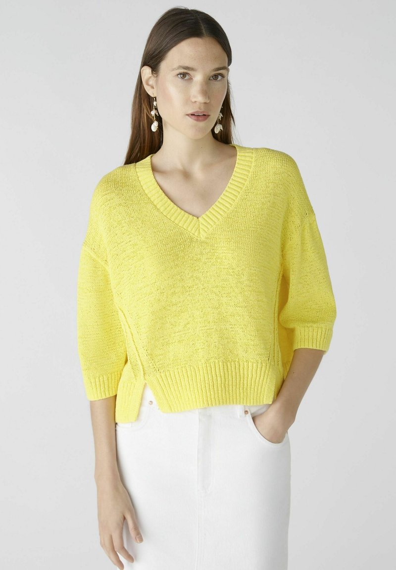 Oui - Strickpullover - yellow, Vergrößern