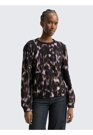 MIT MUSTER - Sweater - black/brown abstract print