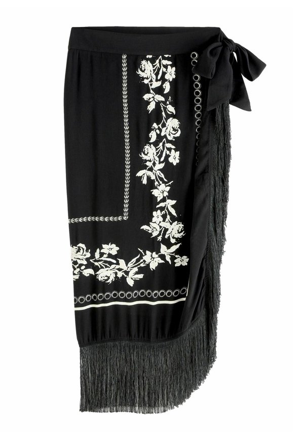 REGULAR FIT - MONO EMBROIDERED TASSEL SARONG - Strandaccessoire