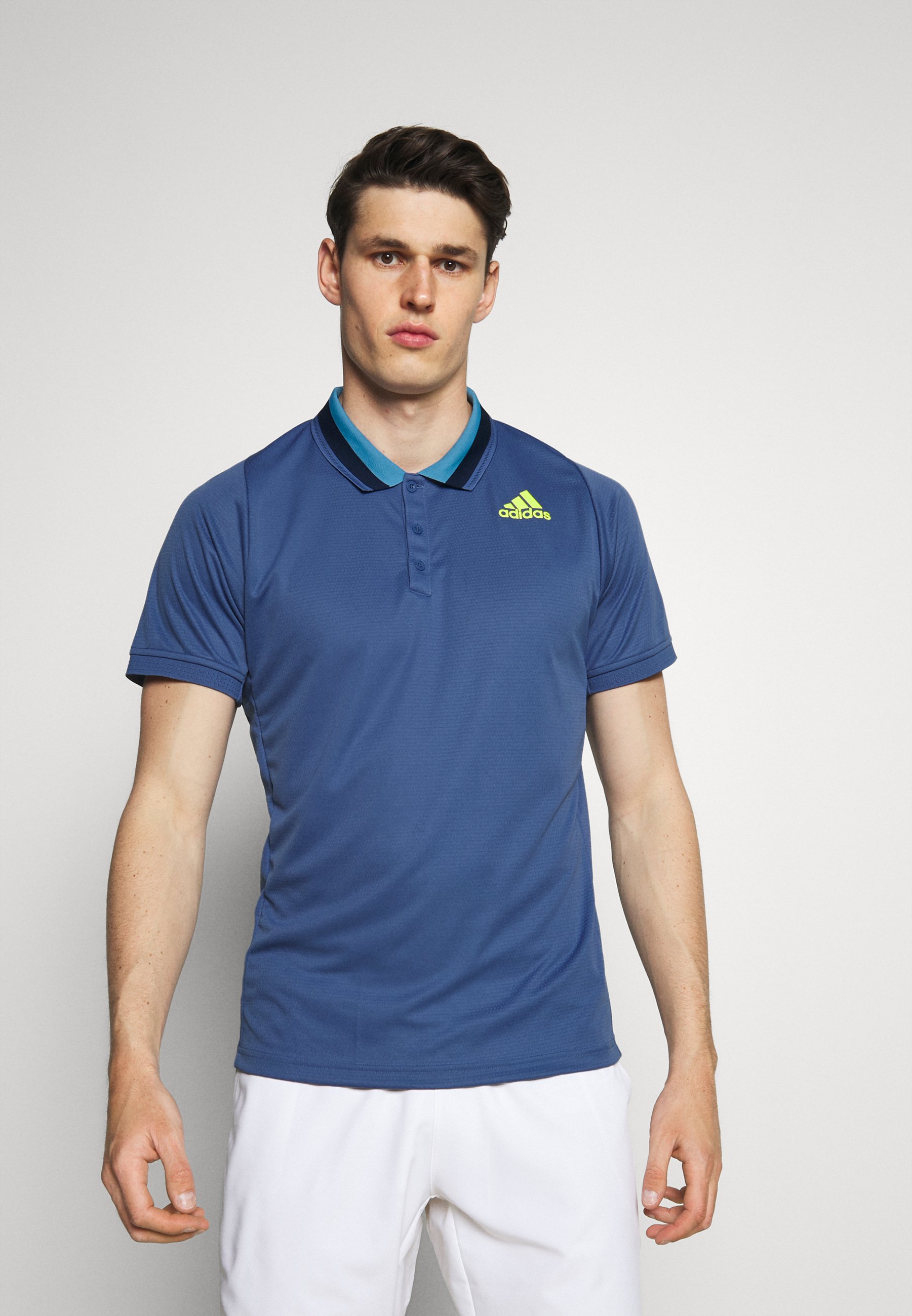 polo adidas bleu