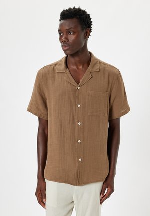 Koton SHORT SLEEVE - Skjorter - brown