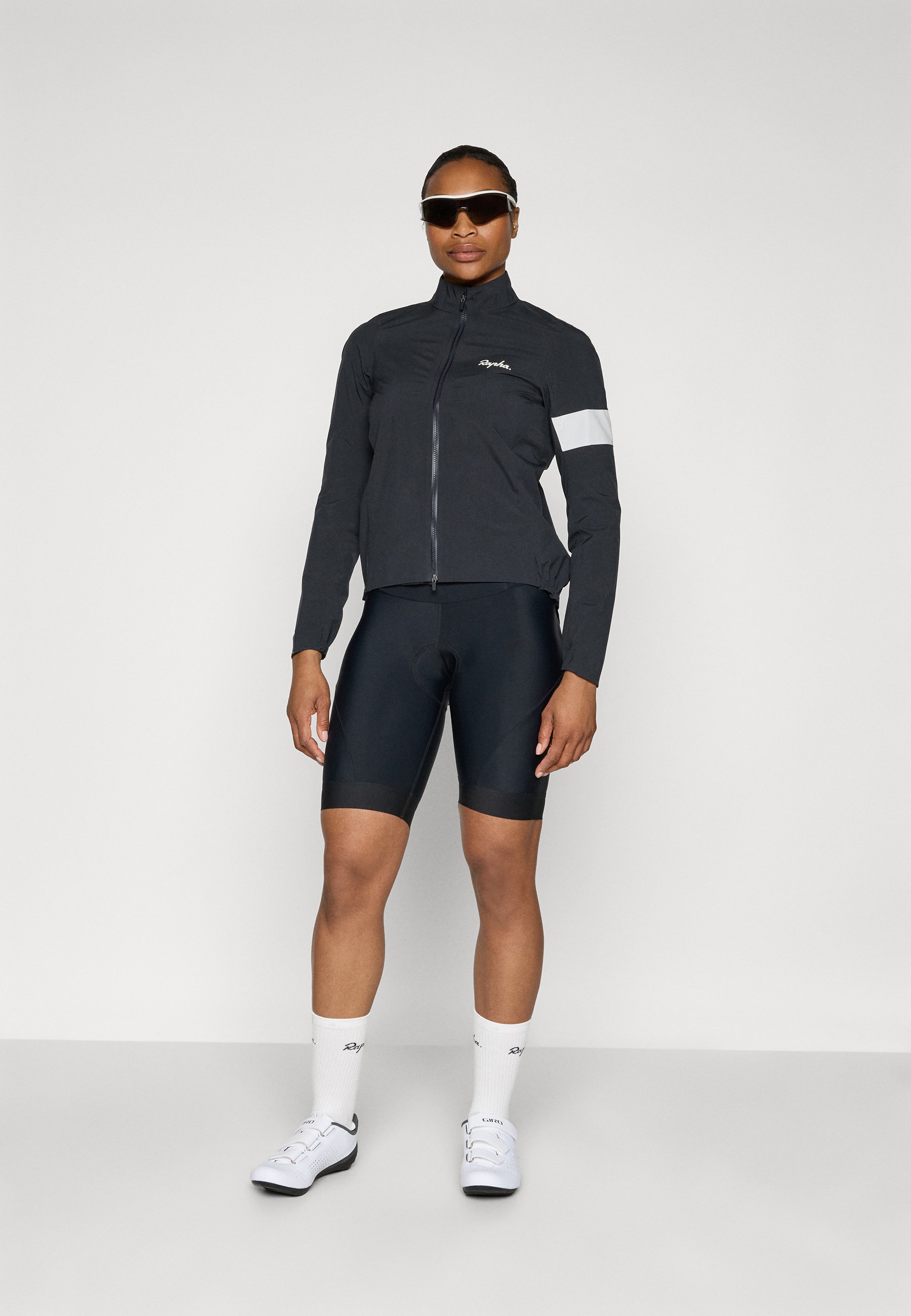 Rapha WOMENS CORE RAIN JACKET - Windbreaker - black/white/schwarz