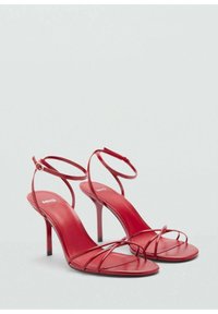Mango ZAZO - Riemensandalette - red