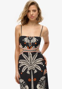 Superdry & Co STATEMENT CUT-OUT - Vestido informal - jungle fever black