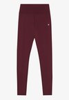 ESSENTIAL FULL LENGTH HIGH RISE LEGGING - Tajice - bordeaux