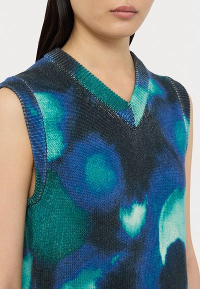 PS Paul Smith SLEVELESS V NECK - Topper - blue