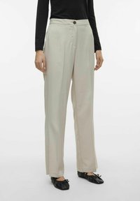 Vero Moda - RITA MW STRAIGHT - Pantaloni - silver lining Immagine in miniatura 1