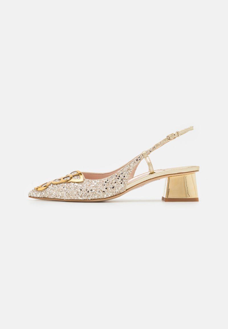 Sophia Webster LOW SLINGBACK - Pumps - champagne glitter/goldfarben ...
