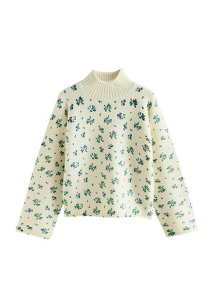 FUNNEL NECK - Maglione - white floral
