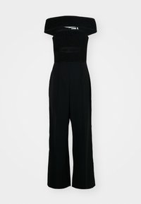 TEXTURED OFF SHOULDER JUMPSUIT - Kombinezons - met black