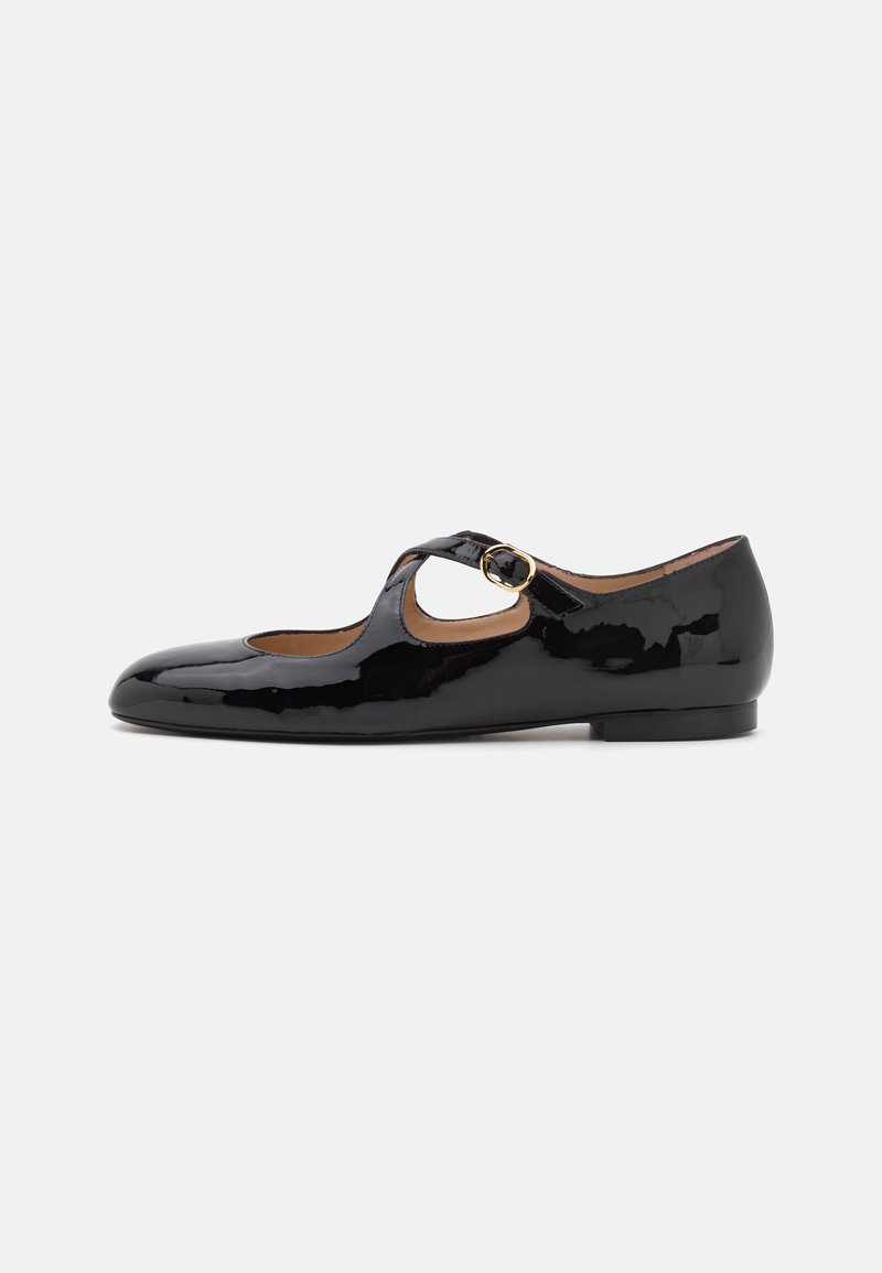 Stuart Weitzman CLEM FLAT - Pahkluurihmadega baleriinad - black