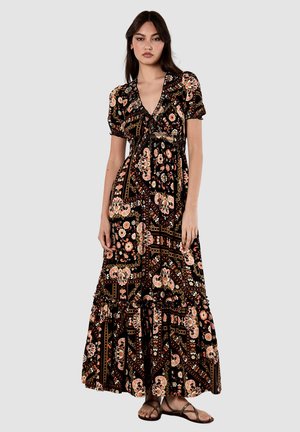 SMOCKED  - Maxi dress - black
