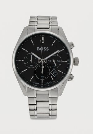 BOSS CHAMPION - Kronográf óra - silver-coloured/black