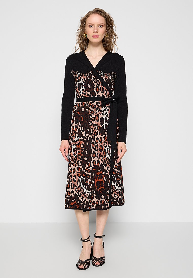 Diane von Furstenberg Gebreide jurk meerkleurig