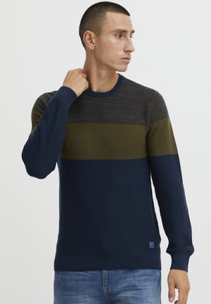 Blend BHNAPINOA - Strickpullover - military olive