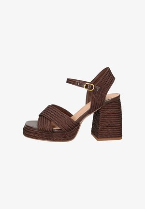 Exé, SANDALO DONNA - Sandali con tacco - marrone