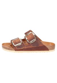 ARIZONA BIG BUCKLE FL HEX NARROW - Sandalen - brown