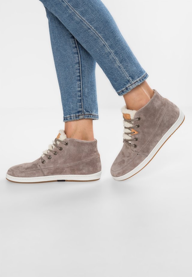 SUBWAY - Sneaker high - dark taupe/bone