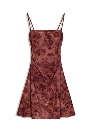 PRINTED - Denné šaty - bordeaux