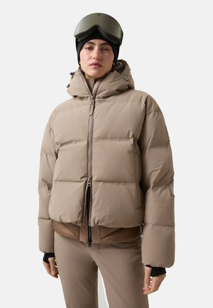 Gewatteerde jas - karamell