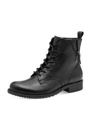 Tamaris Botines con cordones - black