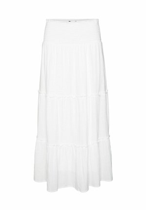 Vero Moda ROCK VMKEELEY HOHE TAILLE LANGER ROCK - Falda larga - snow white