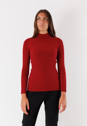 Maglione - rosso scuro