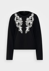 VMGIRA - Long sleeved top - black/snow white