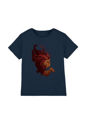 Cotton Soul, HARRY POTTER GRYFFINDOR LION UNISEX - Print T-shirt - dark blue