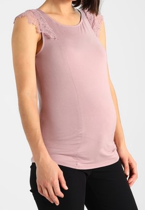 T-shirt med print - light pink