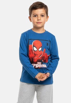 Spiderman, MARVEL SPIDERMAN SCHLAFANZUG PYJAMA SET LANGARM OBERTEIL MIT HOSE - Pyjama set - blau grau