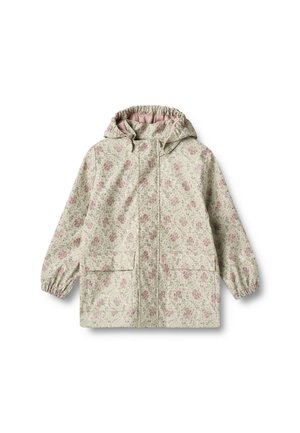 OLLO - Regnjakke / vandafvisende jakker - slightly green flowers