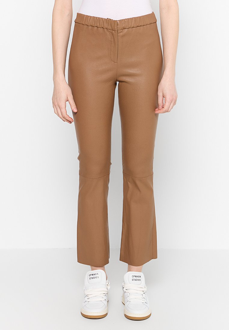 Oakwood Leren broek lichtbruin