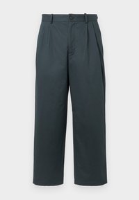 RELAXED PLEATED PANTS - Trousers - charcoal