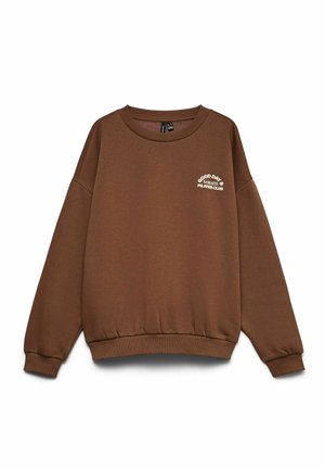 Vero Moda, SWEATSHIRTS VMADINE SWEATSHIRT - Pusa - cocoa brown