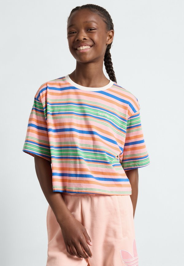 STRIPED CROP TEE JUNIOR - Print T-shirt