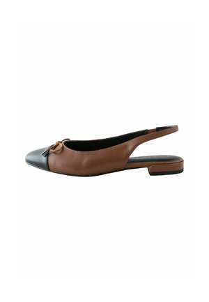 REGULAR FIT - FOREVER COMFORT ROUND TOE BOW - Kannarihmaga baleriinad - chocolate brown