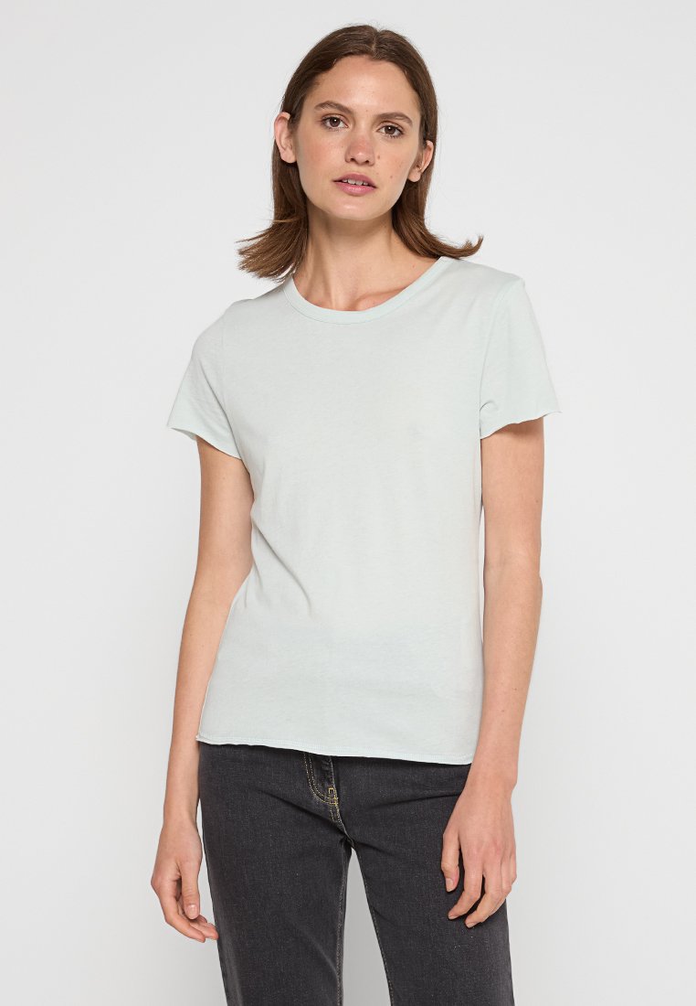 AllSaints T-shirt basic lichtblauw