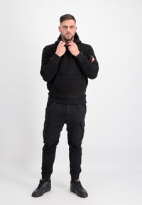 Alpha Industries TEDDY - Mikina s kapucí - black