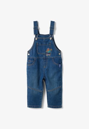 OVS, DUNGAREES TEDDY BEAR MOTIF FOR BABY BOY - Dungarees - blue