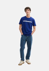 TOM TAILOR DENIM Triko s potiskem - blau