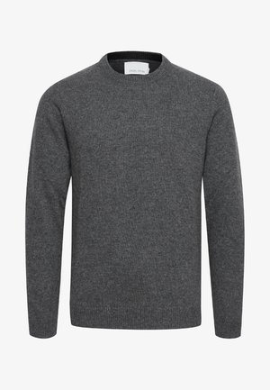 Casual Friday, CFKARL FINE KNIT CREW NECK - Πουλόβερ - pewter mix