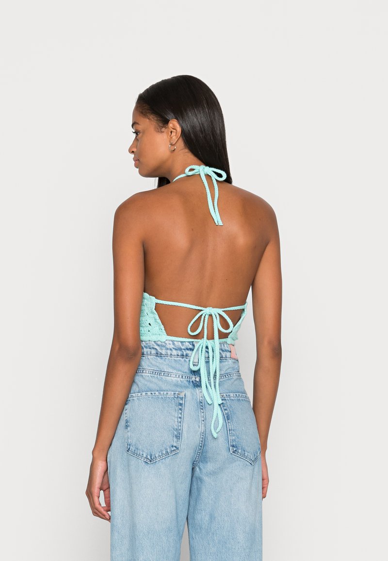 Damen T-Shirts | Cotton On TIE NECK HALTER Top aqua wave/blau - CX24088 Damen T-Shirts | Cotton On TIE NECK HALTER Top aqua wave/blau - CX24088