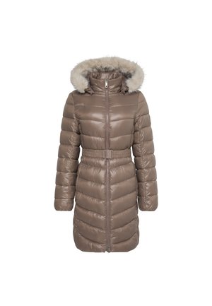 Calvin Klein, SHINE BELTED LONG PUFFER - Χειμωνιάτικο παλτό - deep taupe