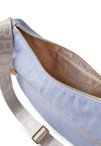 Borbonese LUNA MIDDLE CON ZIP - Cross body bag - topaz light grey