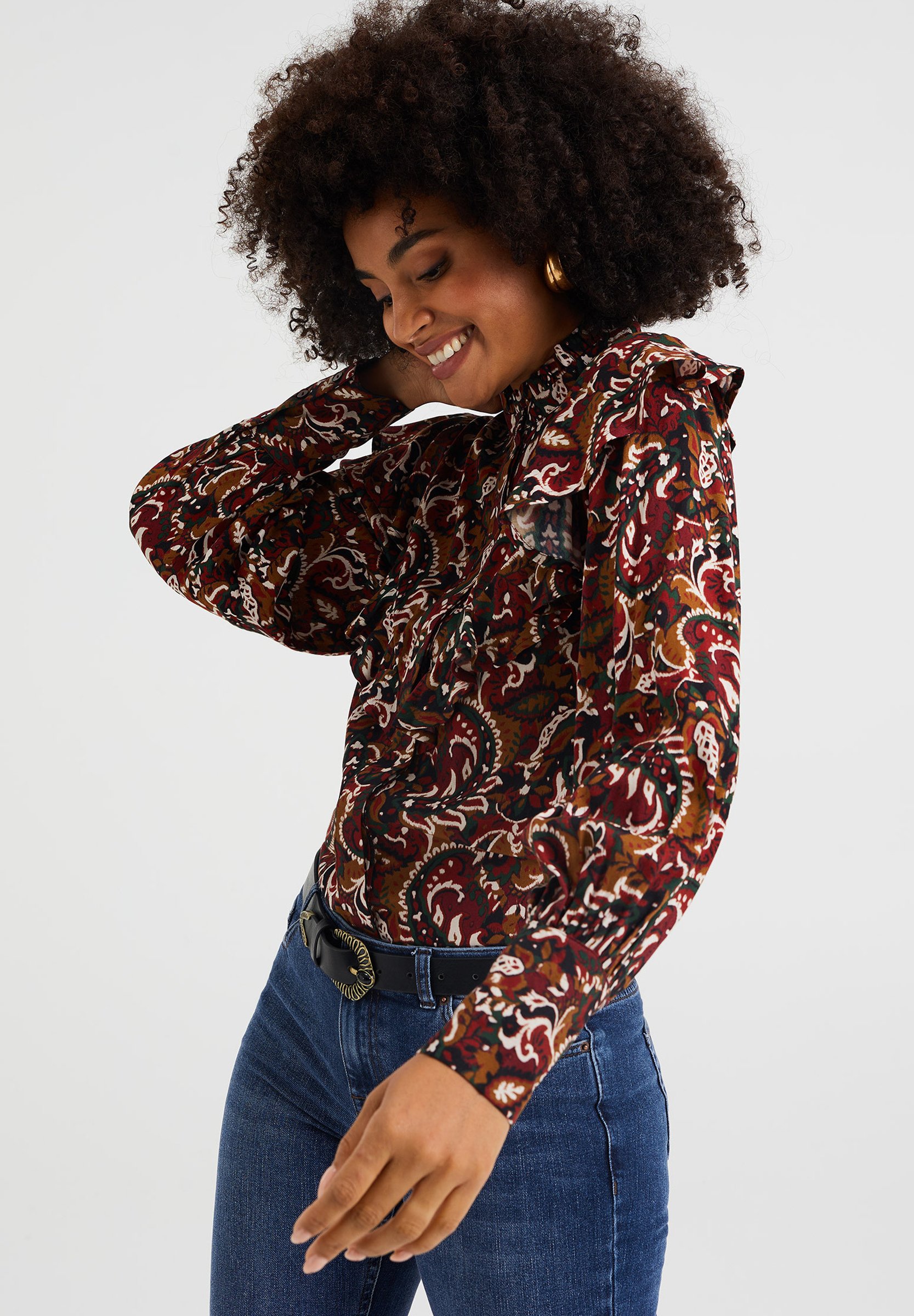 WE Fashion Overhemdblouse - red/bordeauxrood - Zalando.nl