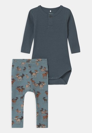 NBMRICHARD SET - Legging - dark slate