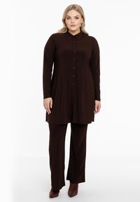 YOEK LONG SLEEVES - Overhemdblouse - brown