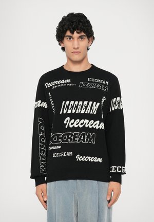 MULTI LOGO CREW NECK - Džemperis - navy