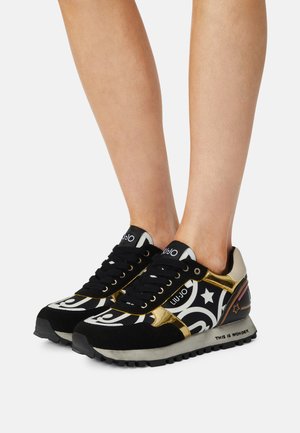 Trainers - black/gold